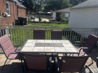 A Table With 6 Chairs