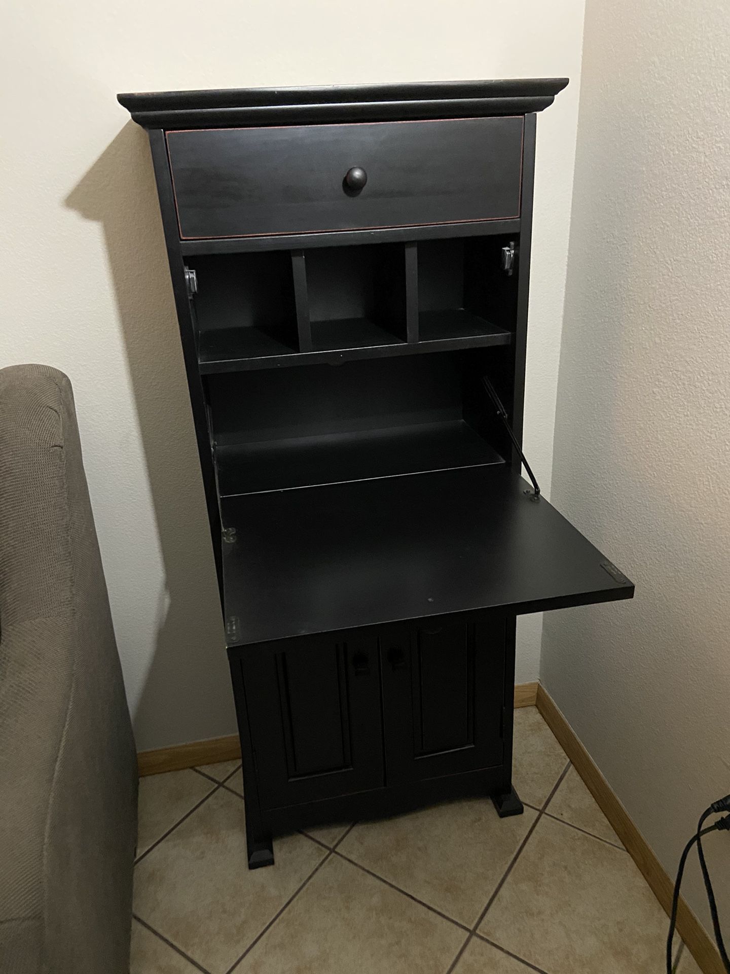 SECRETARY DESK/SIDE TABLES (X2)... Pier One... $300 Set