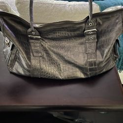 Alligator Skin Duffle Bag 