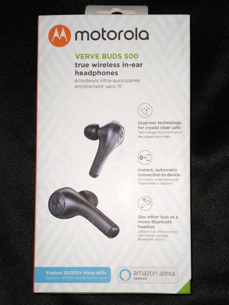 Motorola Wireless Bluetooth Earbuds in Black