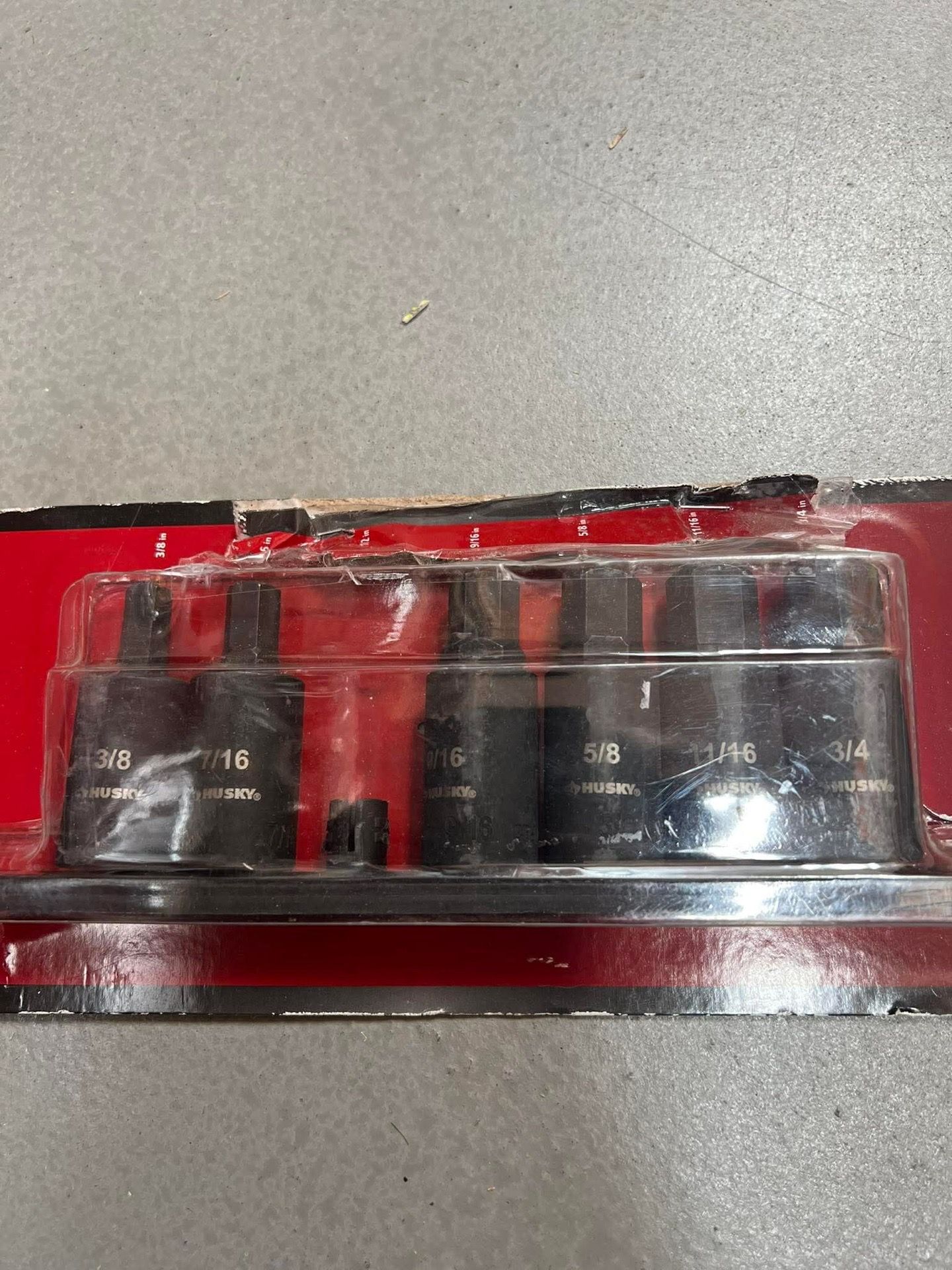 Husky 1/2 in. Drive Hex Bit Impact Socket Set SAE — 7-Piece.