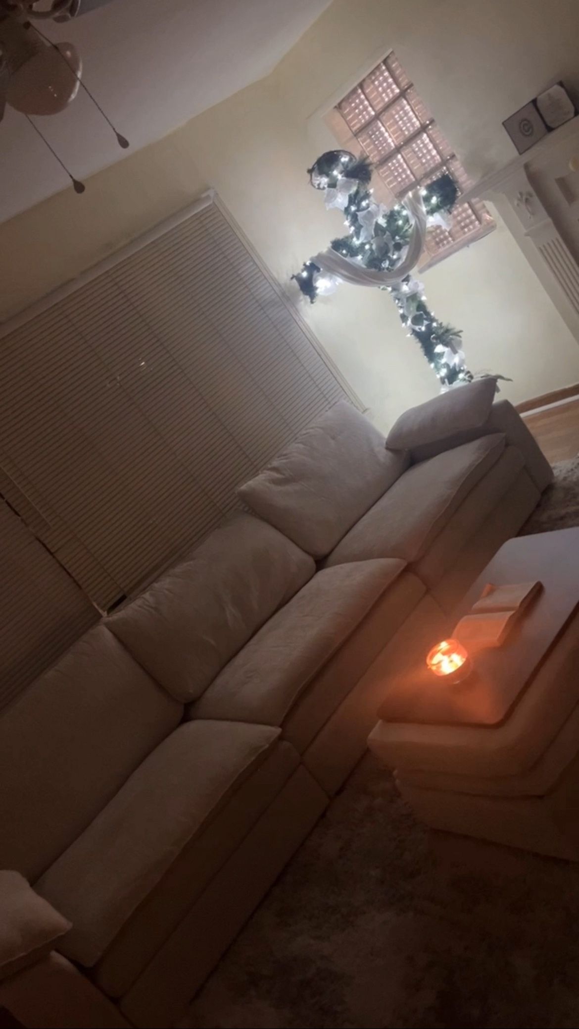 Off White Oversized Modular Sectional 119”