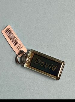 Personalized 'David' Metal Keychain with flashlight