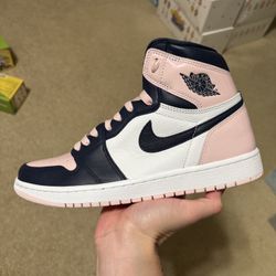 Size 11W / 9.5 Mens - Air Jordan 1 Retro High OG Atmosphere Bubble Gum Pink