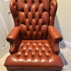 Chesterfield-style Wingback Armchair