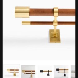 West elm Mid-Century Adjustable Curtain Rod 44"-108"
