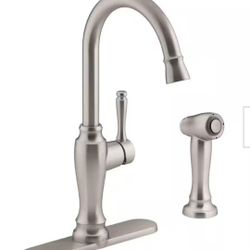 New KOHLER  Arsdale Single-Handle Standard Kitchen Faucet with Swing Spout and Sidespray