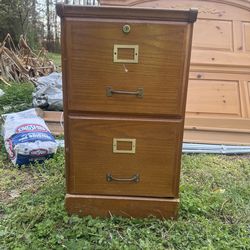 Wood file cabinet