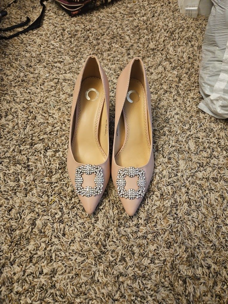 Blush Heels Size 8 