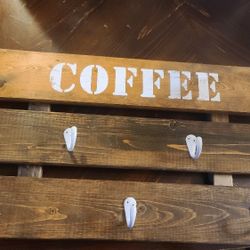 Farm House Style Coffee Station Cup Holder 