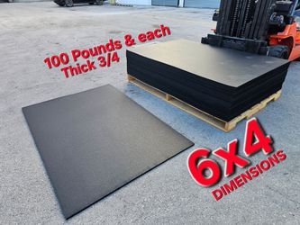 🛑Rubber Mats, Area Rugs,Stall Horse,Carpets- Gyms,Garage,foot traffic walkways,etc Price $90each🛑
🛑 Heavy Duty Rubber Stall Mats 4x6 (3/4" Thick)