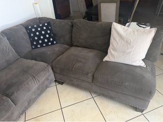 Gray sofas