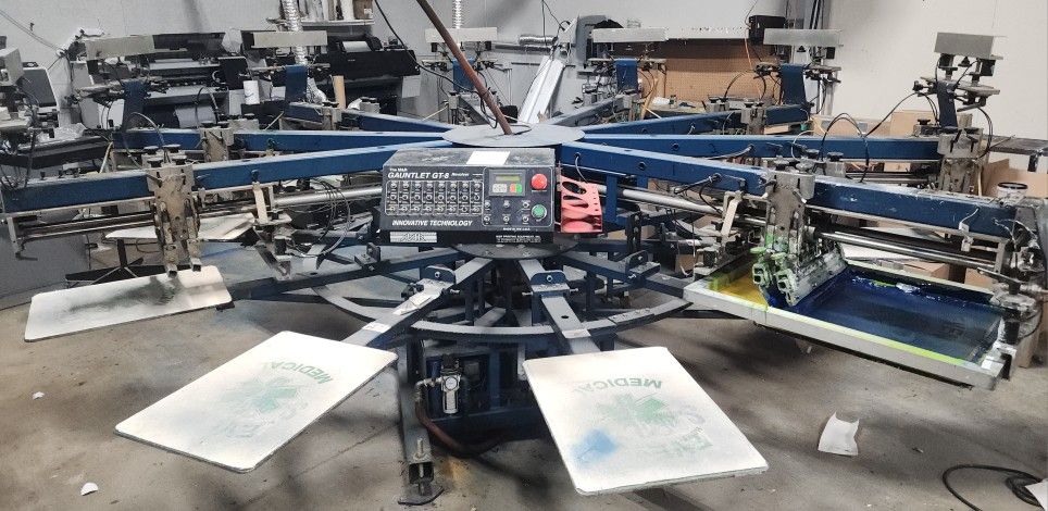 M&R Gauntlet GT-8 Automatic Screen Printing Press