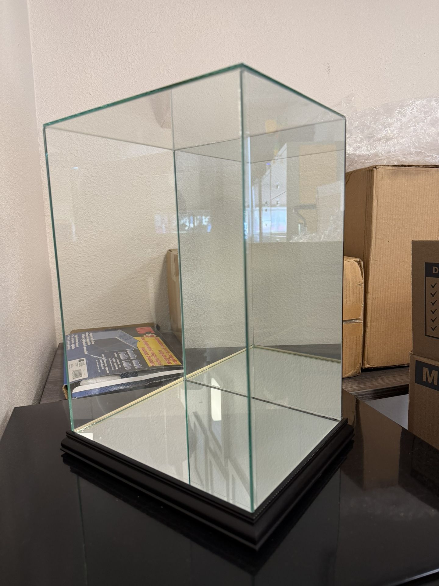 Custom Glass Display Case 10 x 8 x 14