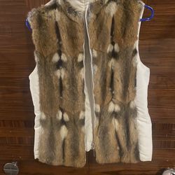 Max Mara Vintage Fur Front Vest