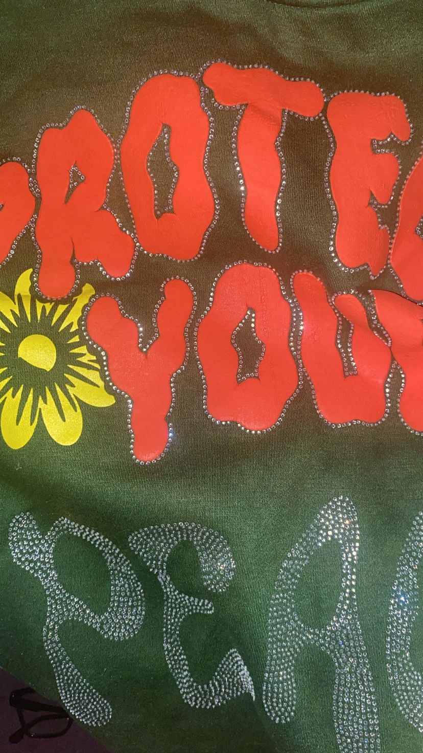 Protect Your Peace Hoodie Puff Print