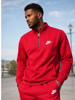 Nike Red Quarter Zip