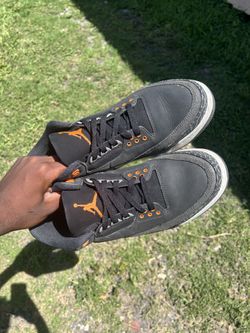 Nike Air Jordan 3 Retro Mid Night Stadium Black/Orange FEAR Pack Men's Size 9