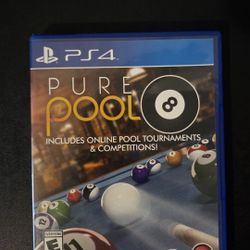 PS4 Game- PURE POOL -Includes Online Pool Tournaments & Competitions