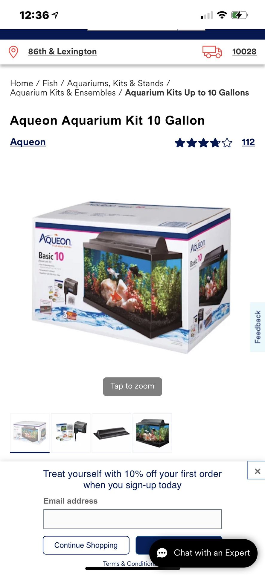 Aqueoun aquarium kit 10 Gallon 