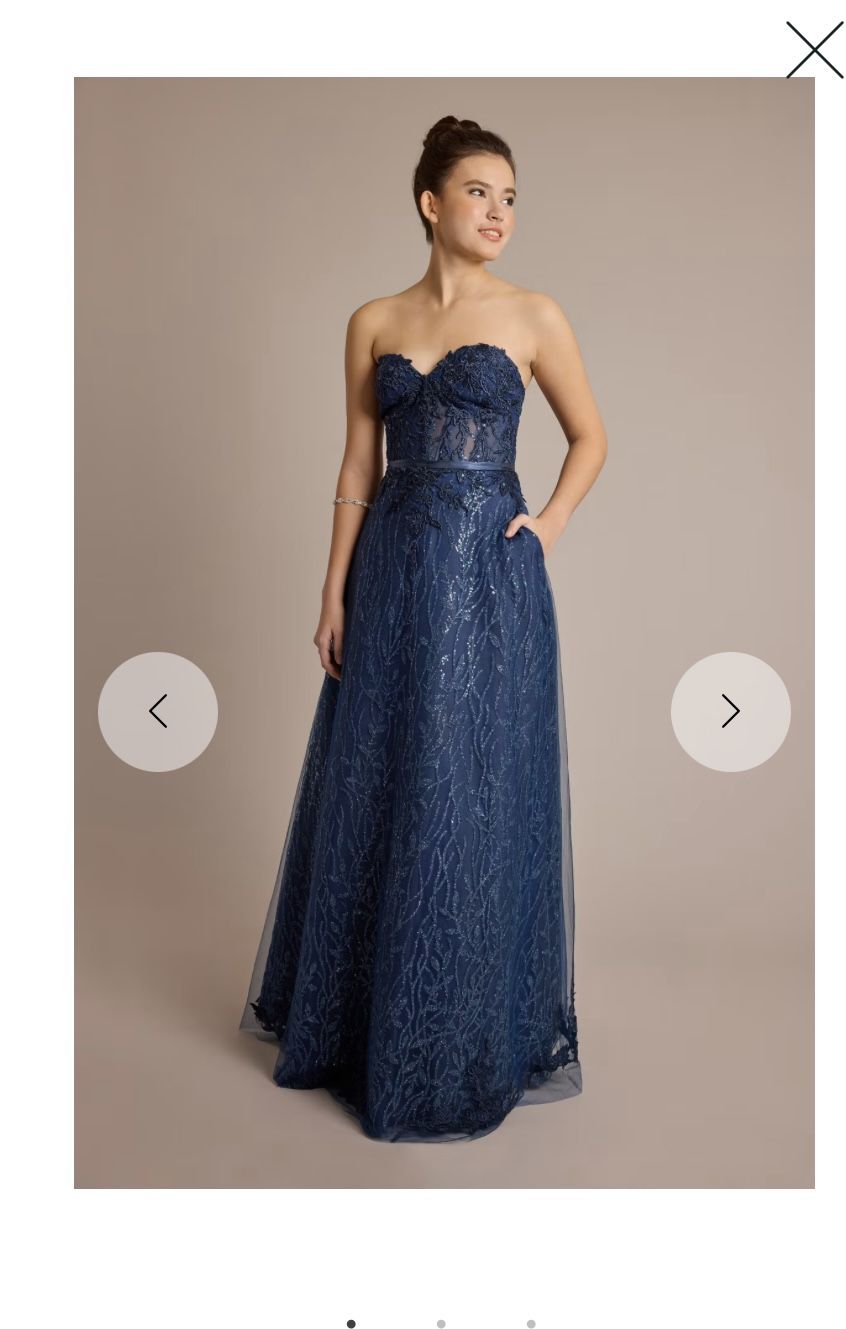 Brand New David’s Bridal Formal Navy Blue Dress
