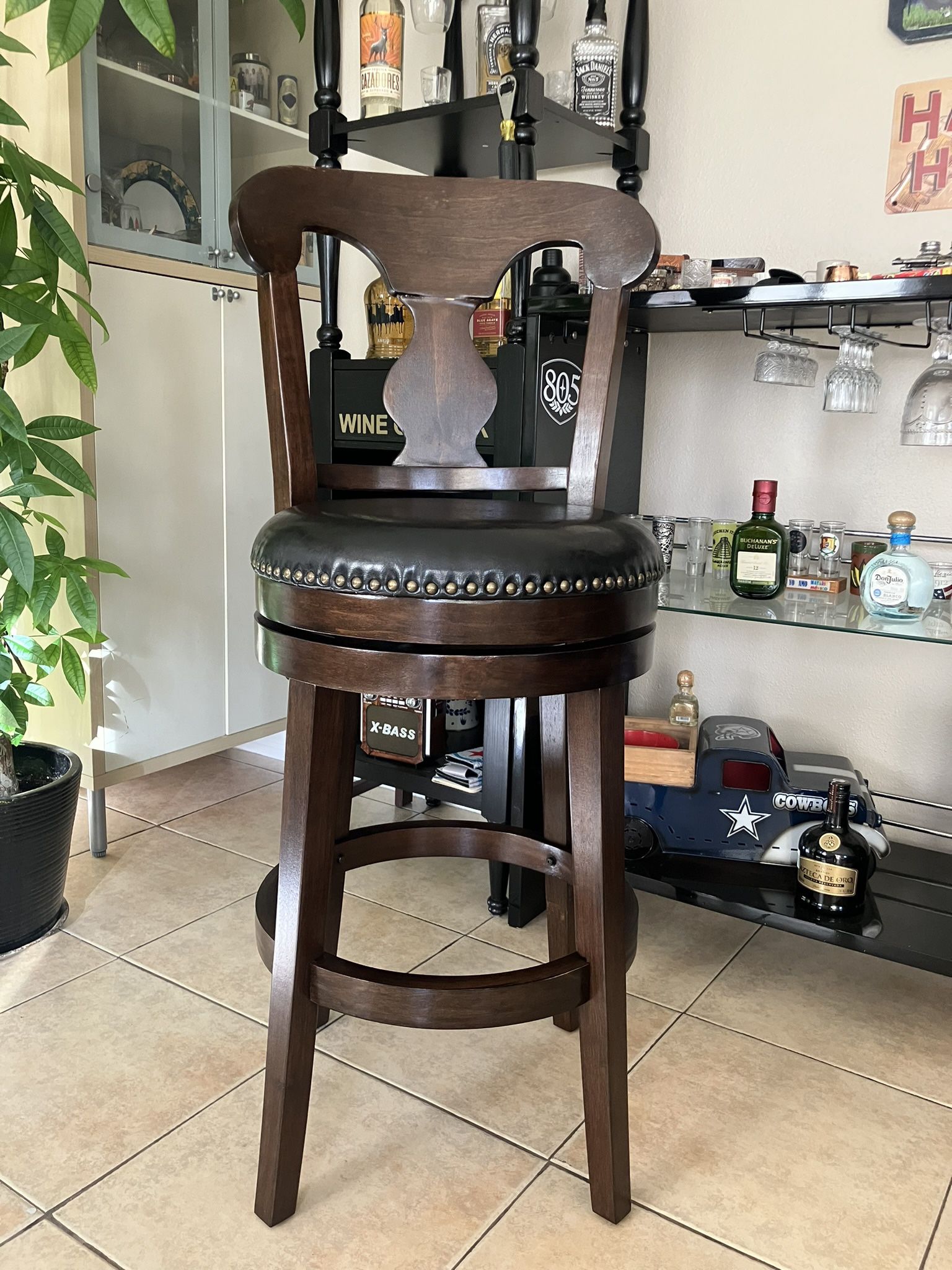 30” Inches Swivel Bar Stool Color: Espresso Need To Assemble 