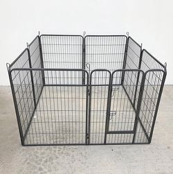 (New) $115 Pet Dog Playpen Heavy Duty Fence Gate 8-Panels X (40” Tall X 32” Wide)