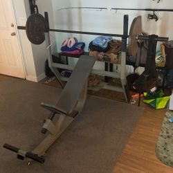  Incline Bench - Weights/bar Sold Separately