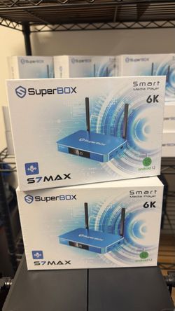 SuperBox S7 Max Android Streaming Media Player Ideal for Soccer Liga MX Movies TV Shows 4K TV Box