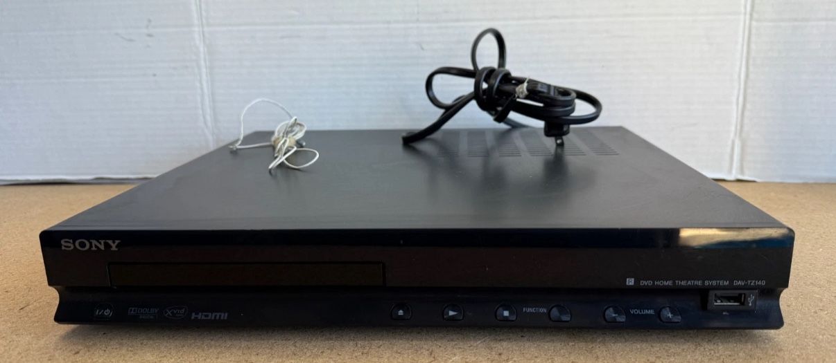 Sony DAV-TZ140 5.1ch DVD Home Theater Dolby HDMI Receiver - No Remote/Works!