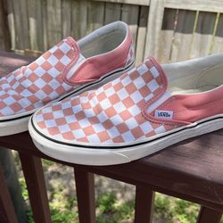 Pink Checkered Vans