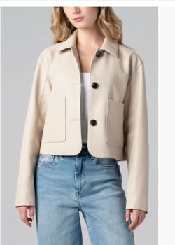 Blanknyc Faux Leather Blazer
