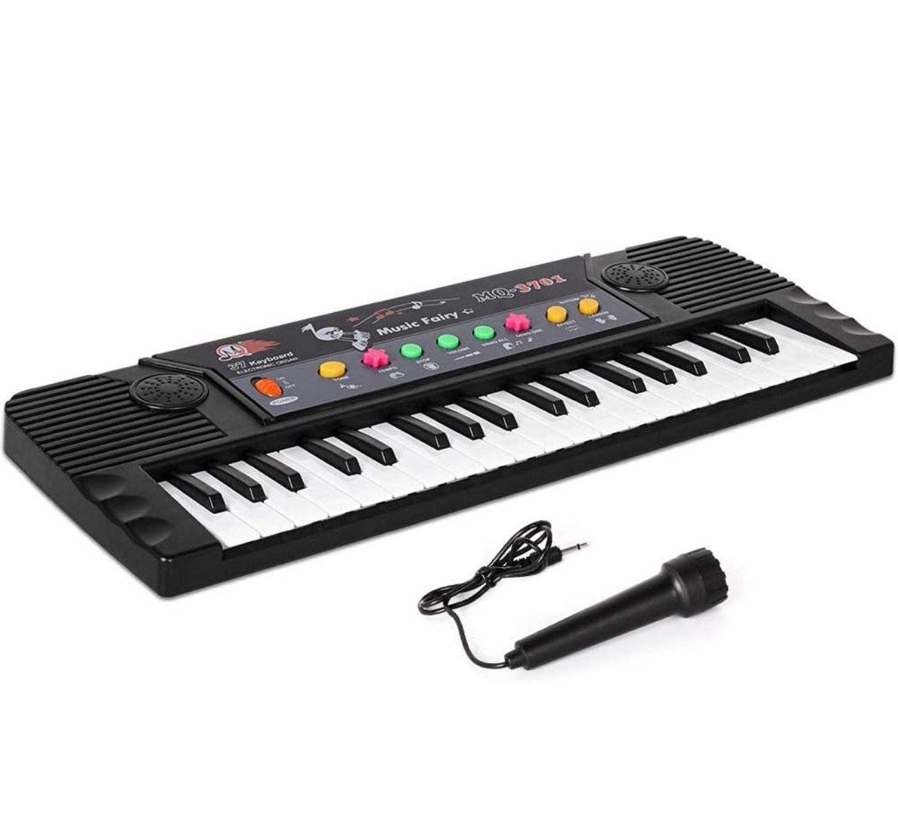 Kids Keyboard Piano,37 Key Portable Electronic Piano for Kids,Microphone Musical Instrument Toy,Educational Toy for 3-12Girl Boy
