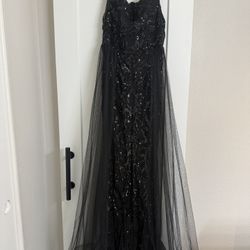 XL Black  Formal Dress