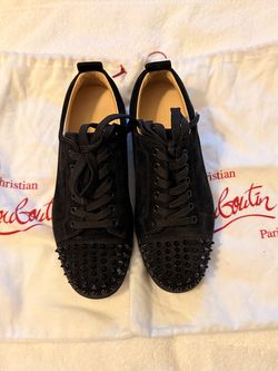 Christian Louboutin Louis Junior Spikes Black Sneakers – EU 39.5