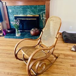 Vintage Wooden Rocking Chair 