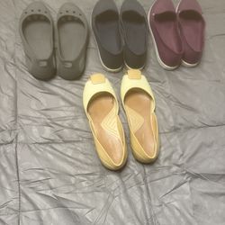 Crocs, Crocs boat shoes, sand shoes, and Italian dress shoes Size 8