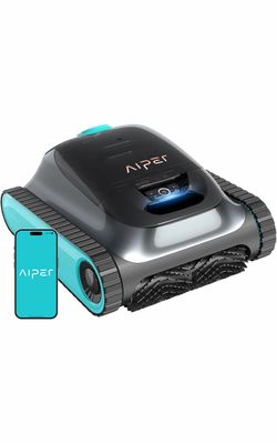 Aiper Scuba S1 2026 Limpiador robótico de piscinas, limpieza de piso/pared/línea de flotación/área poco profunda, doble filtración, navegación adaptat