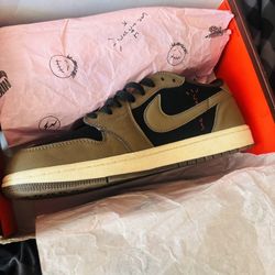 Travis Scott x Air Jordan 1 Retro Low OG SP 'Reverse Olive / Medium Olive'