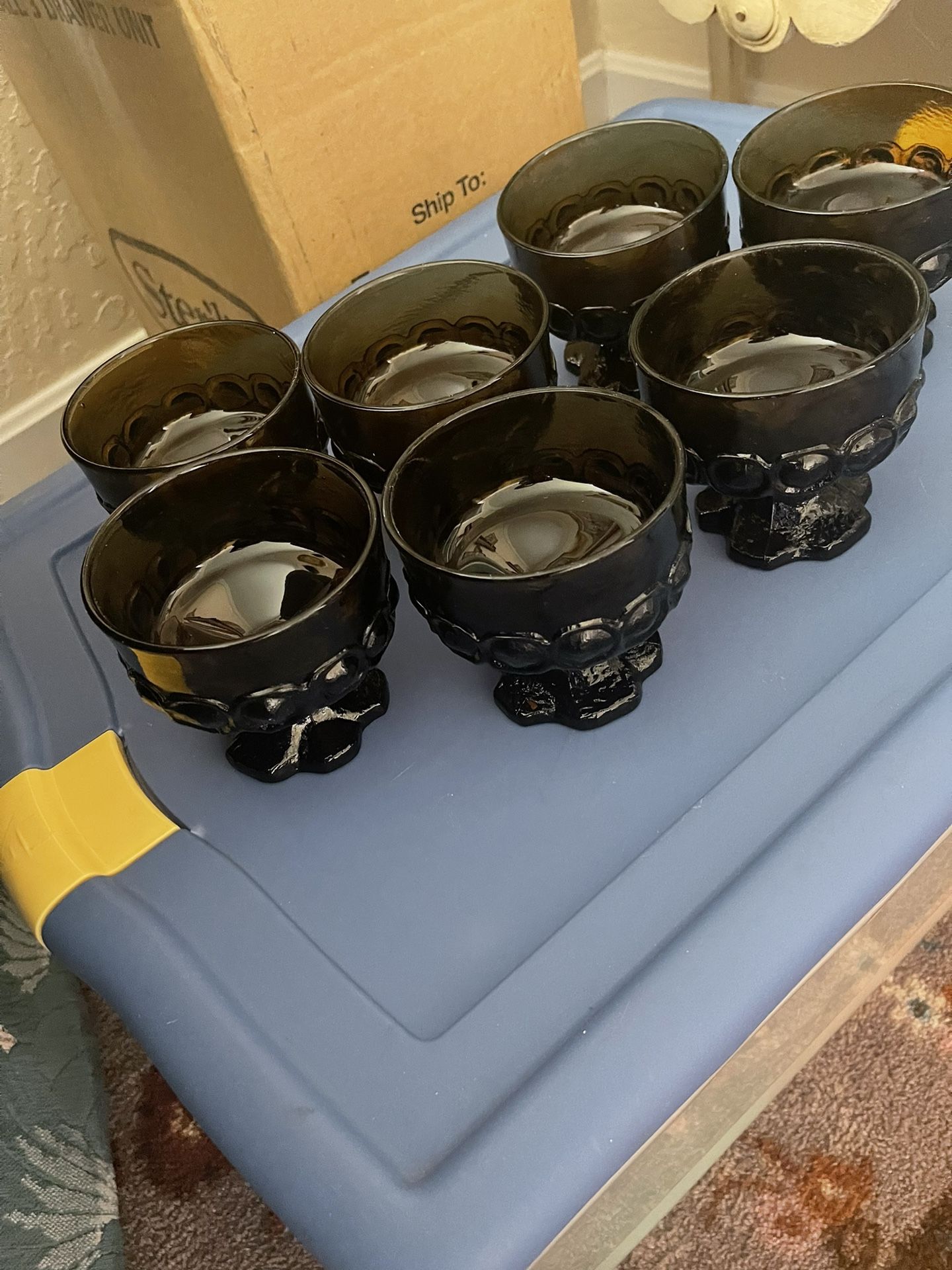 Brown Franciscan Deasert Dishes