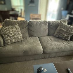 Ashley Sleeper Sofa and 2 Swivel Chairs