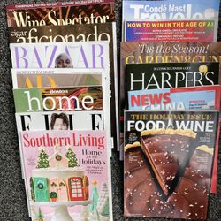 All 16  New Popular Current Magazines For $4