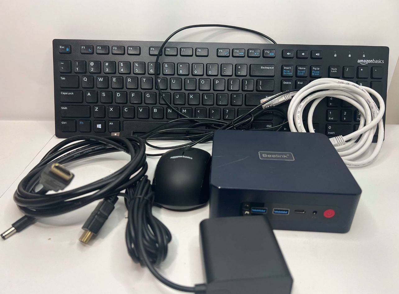 Beelink U59 Pro Mini PC, 11th Gen Intel Celeron N5105 (4C/4T, Up to 2.9Ghz), 16GB RAM DDR4 500GB SSD, Mini Desktop Computer Support 4K@60Hz/Triple Dis