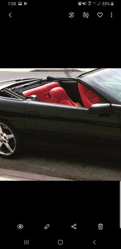 camaro red back seats only