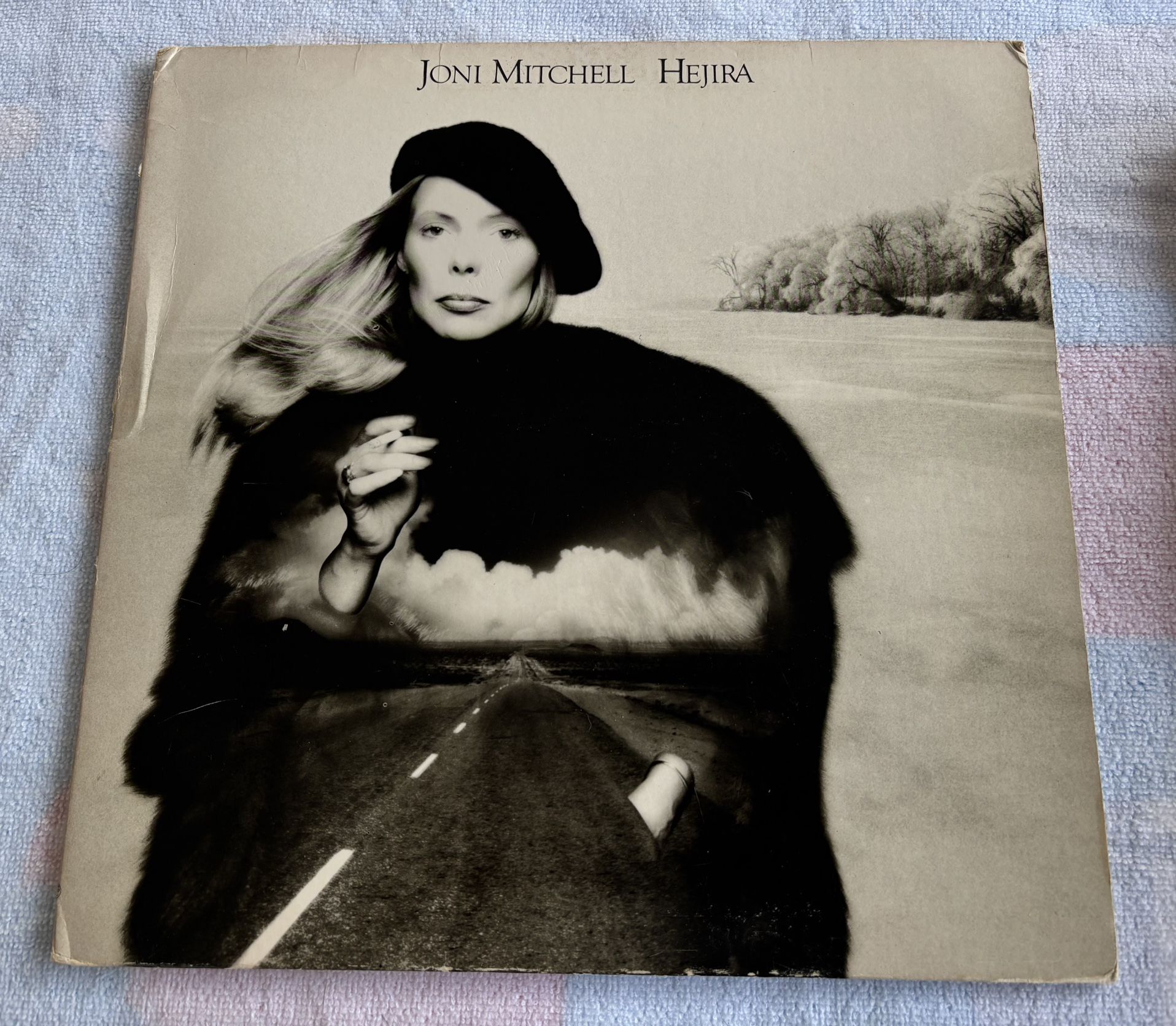 Joni Mitchell Hejira Vinyl LP  1976 First Press VG plus ultrasonic cleaned