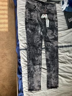 Purple Brand Jeans Gray Acid Wash