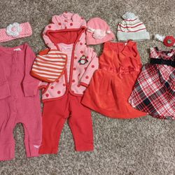 Newborn Baby Girl Holiday/Christmas Bundle