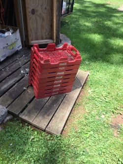 8 Vintage Soda Crates 