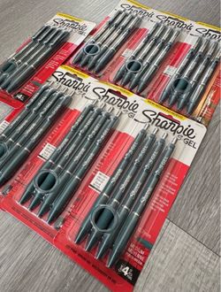 Sharpie S-Gel Pens, Medium Point, Teal Crush, Black Ink, 4 Count