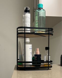Two tier vanity organizer